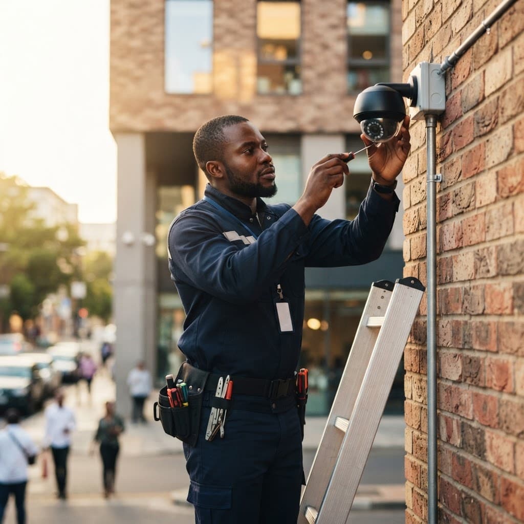 CCTV installation by our technicians
